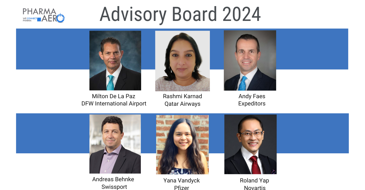 Enlarged Pharma.Aero Advisory Board, with two dedicated seats for pharmaceutical manufacturers for 2024